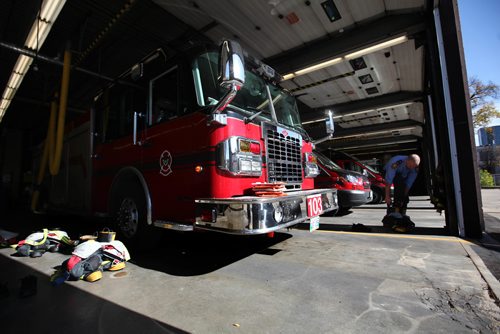 RUTH BONNEVILLE / WINNIPEG FREE PRESS

Photos of Fire trucks outside The Ellen Street - Firehall No.1 for upcoming feature story by Larry Kusch.  

Oct 06, 2017