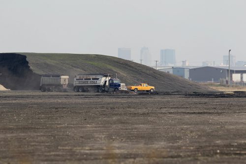 RUTH BONNEVILLE / WINNIPEG FREE PRESS

Two large mounds of dirt can be seen south of CentrePort Canada Way, west of route 90 and east of Perimeter hwyThursday.

See story.  

Oct 12,, 2017