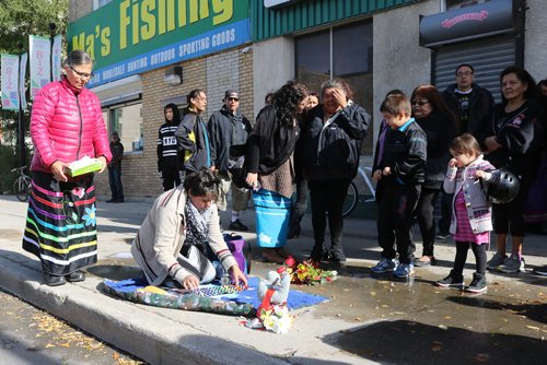 Canstar Community News Oct. 11, 2017 - Community members pay homage to 23-year-old Cody Severight who died victmim of a hit and run in the evening of Oct. 10. (LIGIA BRAIDOTTI/CANSTAR COMMUNITY NEWS/TIMES)