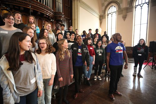 RUTH BONNEVILLE / WINNIPEG FREE PRESS

LOCAL STDUP - Famous Kenyan Boys Choir make music  and rehearse with local students with Pembina Trails Voices  at Knox United Church Monday morning for concert later in evening.  


See press release for more info.


Oct 23,, 2017