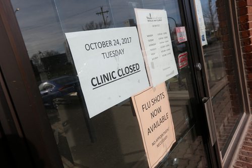 JOHN WOODS / WINNIPEG FREE PRESS

You! Medical Centre walking clinic was closed today Tuesday, October 24, 2017. A doctor at the facility has been charged with sexual assault