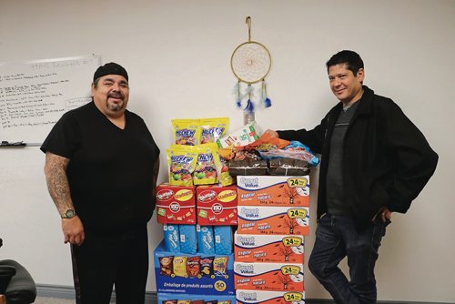 Canstar Community News Oct. 17, 2017 - Garrett Courchene, Indian and Metis Friendship Centre executive director, and Jeff Wilson, IMFC Program Development, are asking the community for candy donations. (LIGIA BRAIDOTTI/CANSTAR COMMUNITY NEWS/TIMES)