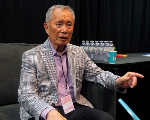 BORIS MINKEVICH / WINNIPEG FREE PRESS
WE Day Manitoba at Bell MTS Place. George Takei at WE Day back stage. Jen Zoratti story. OCT. 25, 2017