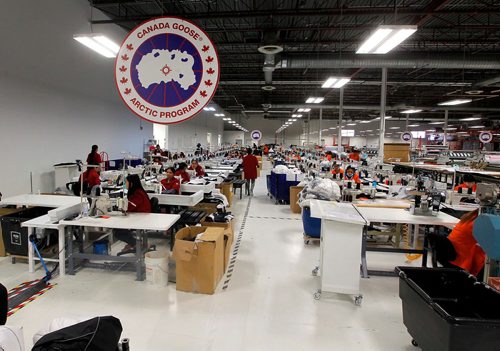 BORIS MINKEVICH / WINNIPEG FREE PRESS
Interior of the Canada Goose plant on Mountain Ave. in Winnipeg. MARTIN CASH STORY. Oct. 27, 2017