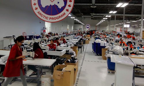 BORIS MINKEVICH / WINNIPEG FREE PRESS
Interior of the Canada Goose plant on Mountain Ave. in Winnipeg. MARTIN CASH STORY. Oct. 27, 2017