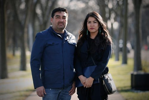 JOHN WOODS / WINNIPEG FREE PRESS
David Thomas and his daughter Cheyenne, Architects\designers are photographed in Assiniboine Park Friday, October 27, 2017. David and Cheyenne are the father-daughter design team leading the Indigenous Peoples Garden, which will be part of the Canadas Diversity Garden at Assiniboine Park.