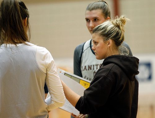 PHIL HOSSACK / WINNIPEG FREE PRESS  - Bison  women's coach Michelle SungTuesday at the team workout. See Mike Sawatzsky story.  - Oct 31, 2017