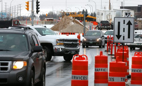 WAYNE GLOWACKI / WINNIPEG FREE PRESS

Motorists, cyclists and pedestrians near the Waverley Underpass project from Wednesday to Friday can expect traffic delays as a rail detour is implemented at the at-grade railway crossing on Waverley Street just south of Taylor Avenue to facilitate further construction of the underpass. Nov.1  2017