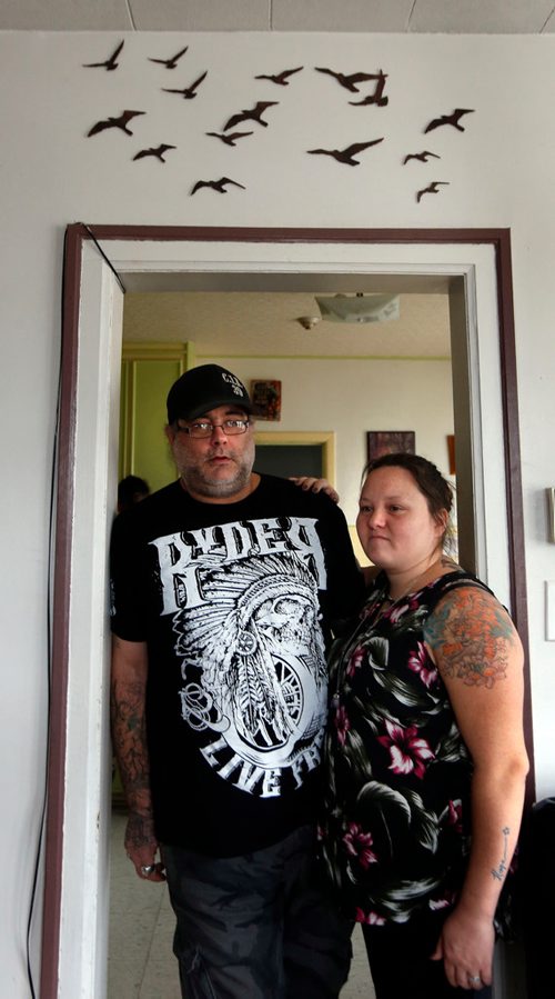 WAYNE GLOWACKI / WINNIPEG FREE PRESS

Parents Danielle Morrissette and Chris (Tatty) Mitchell say despite paperwork to send the 19 week old remains of their stillborn son to Cropo Funeral Home, they spent the day before the funeral frantically phoning the hospital to find out why the funeral home didnt have anything. Initially they say the hospital told them they lost their baby. After burning up phone lines to push for answers, a hospital social worker said theyd found the baby, in a back room. Alex Paul  story   Nov.1  2017