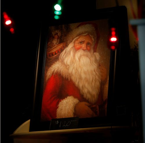 WAYNE GLOWACKI / WINNIPEG FREE PRESS 

Sunday Special. Portrait of Santa at the AS Time Goes By Home Decor store at 442 Academy Rd. The owner  of the story is Katie James.David Sanderson story. Nov. 7 2017