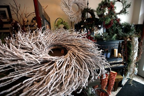 WAYNE GLOWACKI / WINNIPEG FREE PRESS 

Sunday Special. Wreaths at the AS Time Goes By Home Decor store at 442 Academy Rd. The owner  of the story is Katie James.David Sanderson story. Nov. 7 2017