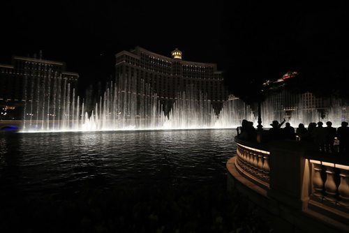 TREVOR HAGAN / WINNIPEG FREE PRESS
The fountain at the Bellagio, Wednesday, November 8, 2017.