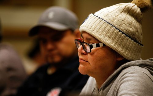 PHIL HOSSACK / WINNIPEG FREE PRESS  - Melodie Harper at a press conference regarding her health issues. See Nick Martin story. - November 13, 2017