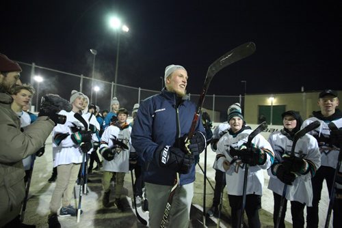 RUTH BONNEVILLE / WINNIPEG FREE PRESS

Patrik Laine, of the Winnipeg Jets, makes a surprise appearance as he walks onto the rink at the Valley Garden Community Club in Winnipeg where young 13-year-old AAA Sharks minor hockey players were playing a scrum game of street hockey and asks to  join in on their game.  After playing with the team he took some group photos and later in the locker room handed each player
a new BAUER Vapor 1X lite sticks for everyone.  The kids screened with excitement  because the stick it is the lightest stick Bauer has ever made. It's 399 grams, and 15 grams lighter than the previous model.   Receiving it from their local NHL star makes it even more special!

See Jay Bell's story.  


Nov 15, 2017