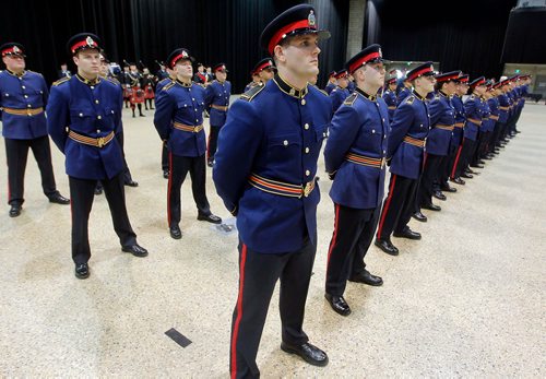 BORIS MINKEVICH / WINNIPEG FREE PRESS
The Graduation Ceremony for Winnipeg Police Service Recruit Class #160 took place at the RBC Convention Centre, 3rd Floor, Hall A, 375 York Avenue, Winnipeg, MB, today. General portrait of the grads. STANDUP PHOTO. Nov. 17, 2017