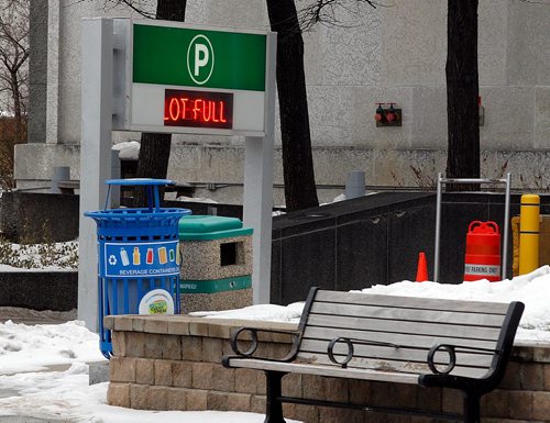 PHIL HOSSACK / WINNIPEG FREE PRESS  - Parking Politics - A full underground lot at the Mantoba Museum.    - November 20, 2017