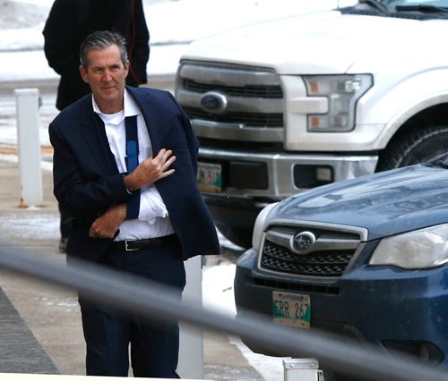 WAYNE GLOWACKI / WINNIPEG FREE PRESS

Premier Brian Pallister arrives at the Manitoba Legislative building Tuesday morning, the speech from the throne will be delivered in the afternoon. Nick Martin/Larry Kusch stories    Nov. 21  2017