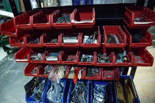 MIKE DEAL / WINNIPEG FREE PRESS
Supplies for the set builders in a behind the scene look during the preparation for the Royal Manitoba Theatre Centre's production of A Christmas Carol.
171116 - Thursday, November 16, 2017.