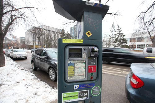 RUTH BONNEVILLE / WINNIPEG FREE PRESS

Visuals for story on parking rates going up in Winnipeg.
Photos of parking meters on various down town streets. 

See parking rate hike story.  
Nov 23, 2017