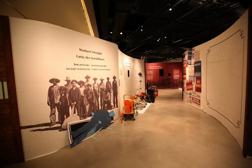 RUTH BONNEVILLE / WINNIPEG FREE PRESS


CMHRs upcoming exhibition Rights of Passage: Canada since 1867 (which opens Dec. 10) still in the setup stage.

The exhibition focuses on events and conversations that shaped the way Canadians have thought about human rights in four distinct time periods since 1867.
 The exhibitions design and interactives (such as this dress) also encourage people to think about how communications media play a role in shaping those rights conversations.
 

See Jen's story.  

Nov 23, 2017