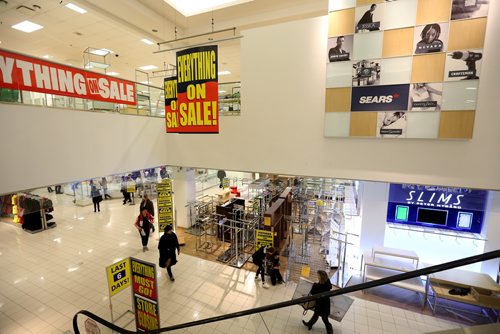 TREVOR HAGAN / WINNIPEG FREE PRESS
Sears at Polo Park, set to close next weekend, Sunday, November 26, 2011. FOR UPCOMING 49.8