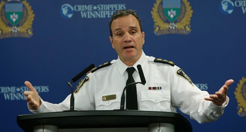 WAYNE GLOWACKI / WINNIPEG FREE PRESS

Police Chief Danny Smyth the news conference Wednesday regarding impaired driving incidents involving off-duty members.  Gord Sinclair / Kevin Rollason stories  Nov. 29  2017