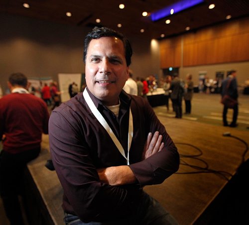 PHIL HOSSACK / WINNIPEG FREE PRESS  -   Darrell Brown, first nation guy helping set up a micro power grid on Gull Bay, a NW Ontario First Nation. See Martin Cash story re: Western Canada Cleantech Innovation Forum.   - November 28, 2017