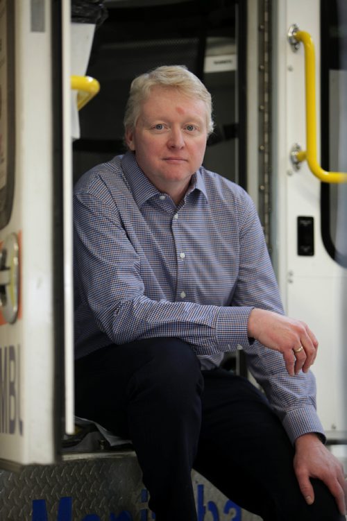 RUTH BONNEVILLE / WINNIPEG FREE PRESS

49.8 Feature.
Portrait of Dr. Rob Grierson, Medical Director, Winnipeg Fire Paramedic Service.  Photos taken at Ellen station.

See   Larry Kusch story. 

Dec 01, 2017