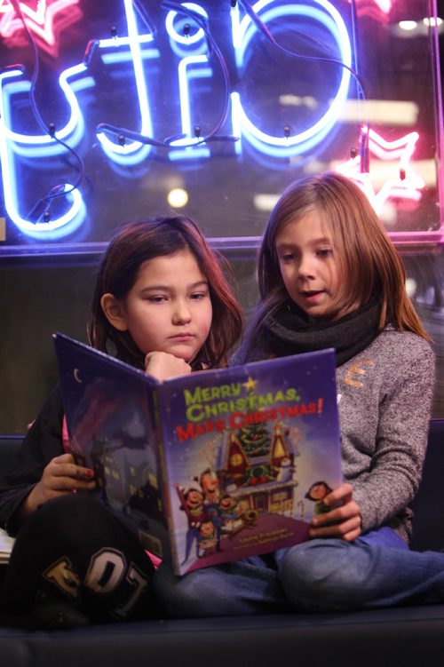 RUTH BONNEVILLE / WINNIPEG FREE PRESS

Books Front for the annual Christmas book review section.  Photos of kids from Art City reading one of the  children's book being reviewed.  


Dec 05, 2017