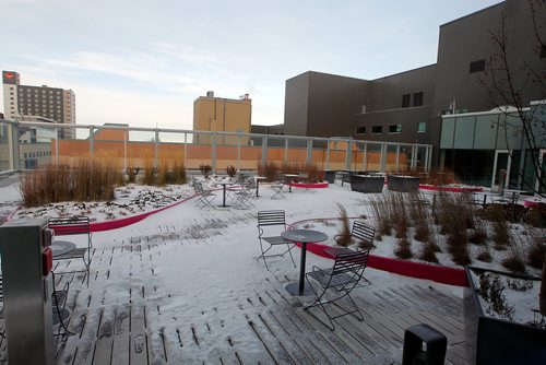 BORIS MINKEVICH / WINNIPEG FREE PRESS
Photo from tour of new HSC Winnipeg Womens Hospital. This is a rooftop patio for patents and family to enjoy while in care. JANE STORY. Dec. 6, 2017