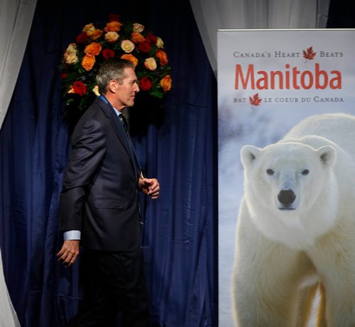 WAYNE GLOWACKI / WINNIPEG FREE PRESS

Premier Brian Pallister walks on stage to  deliver his  State of the Province at the Winnipeg Chamber of Commerce luncheon in the RBC Convention Centre Thursday. Dan Lett /Nick Martin / Larry Kusch  stories  Dec. 7  2017 
