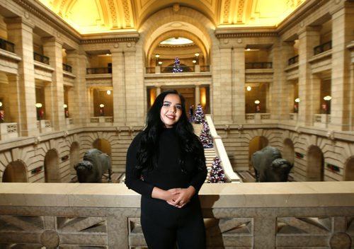 WAYNE GLOWACKI / WINNIPEG FREE PRESS

United Way Feature. Profile on Rose Tobacco-Olson, a 20-year-old university student from the North End whos studying human rights and criminal justice. She did the United Way Winnipeg-funded Pathways to Education program when she was in high school.  Erik Pindera story Dec. 8  2017