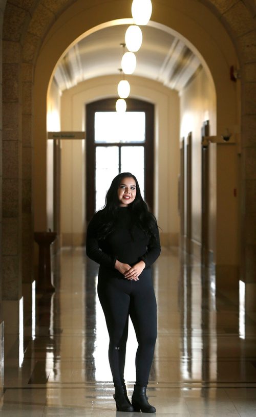 WAYNE GLOWACKI / WINNIPEG FREE PRESS

United Way Feature. Profile on Rose Tobacco-Olson,  a 20-year-old university student from the North End whos studying human rights and criminal justice. She did the United Way Winnipeg-funded Pathways to Education program when she was in high school.  Erik Pindera story Dec. 8  2017