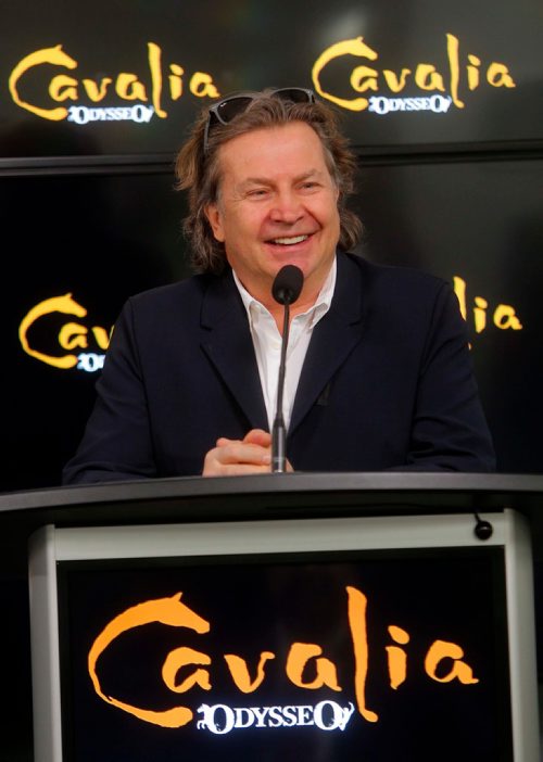 BORIS MINKEVICH / WINNIPEG FREE PRESS
Cavalia Odysseo, the worlds largest touring production, returns to Winnipeg press conference at Bell MTS Place.
Normand Latourelle, Cavalia Odysseo's Founder & Artistic Director talks about it at the press conference. Dec. 12, 2017