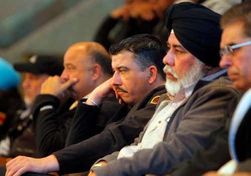 BORIS MINKEVICH / WINNIPEG FREE PRESS
Photos from City Hall today where taxi cab drivers came to see the vote on allowing Uber in Winnipeg. These photos are from the gallery upstairs. ALDO SANTIN STORY Dec. 13, 2017