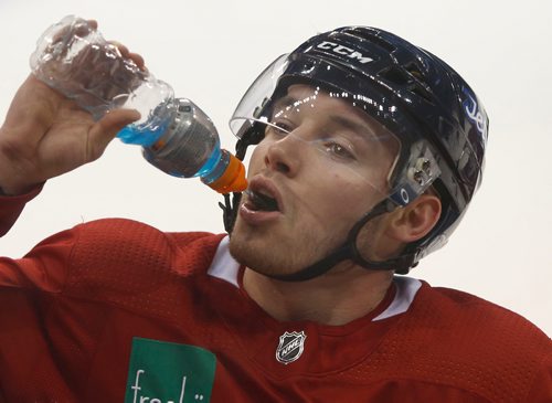 WAYNE GLOWACKI / WINNIPEG FREE PRESS

Winnipeg Jets centre Marko Dano  #56 at the teams practice in Bell MTS Place Wednesday. Mike McIntyre  story Dec. 13  2017