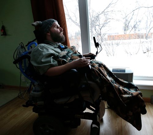 WAYNE GLOWACKI / WINNIPEG FREE PRESS

Trevor Cayer alleges health care aides were stealing from him. They are suspected of stealing money hidden around his Windsor Park home, his wallet, and his GPS. He is a 36 year old single parent with Duchenne muscular dystrophy. Dec. 14  2017