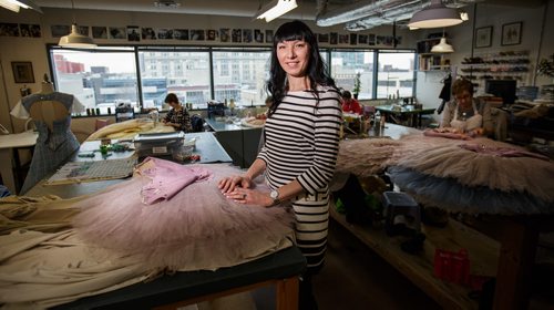 MIKE DEAL / WINNIPEG FREE PRESS
Alena Zharska, Head of Wardrobe at Canadas Royal Winnipeg Ballet in the costumes department. Nutcracker
171218 - Monday, December 18, 2017.