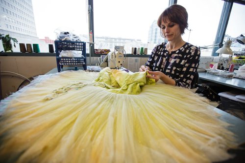 MIKE DEAL / WINNIPEG FREE PRESS
Angela Gaft , Head Seamstress at Canadas Royal Winnipeg Ballet in the costumes department working on a a tutu for an upcoming show. Nutcracker
171218 - Monday, December 18, 2017.