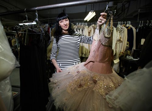 MIKE DEAL / WINNIPEG FREE PRESS
Alena Zharska, Head of Wardrobe at Canadas Royal Winnipeg Ballet in the costumes department. Nutcracker
171218 - Monday, December 18, 2017.