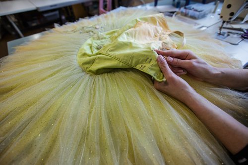 MIKE DEAL / WINNIPEG FREE PRESS
Angela Gaft , Head Seamstress at Canadas Royal Winnipeg Ballet in the costumes department working on a a tutu for an upcoming show. Nutcracker
171218 - Monday, December 18, 2017.