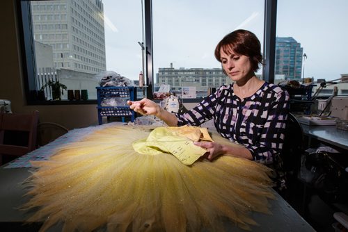 MIKE DEAL / WINNIPEG FREE PRESS
Angela Gaft , Head Seamstress at Canadas Royal Winnipeg Ballet in the costumes department working on a a tutu for an upcoming show. Nutcracker
171218 - Monday, December 18, 2017.