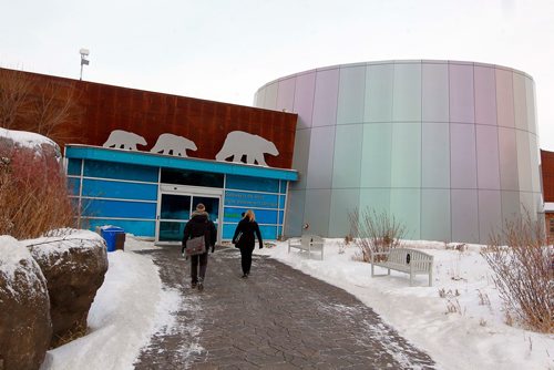 BORIS MINKEVICH / WINNIPEG FREE PRESS
A Walk in Our Park - Journey to Churchill and the Leatherdale Polar Bear Conservation Centre. This is the Gateway to the Arctic building. Dec. 18, 2017
