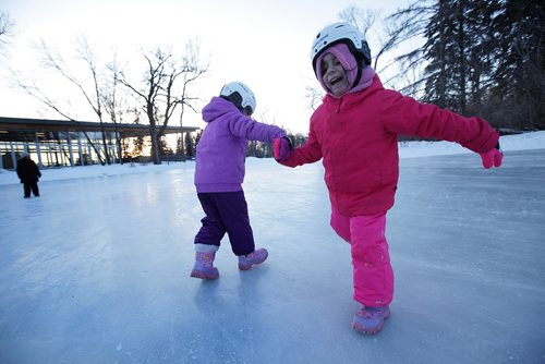 RUTH BONNEVILLE / WINNIPEG FREE PRESS

Artemis )right pin) Cornejo (5yrs) and her twin sister Helen slide together on the ice at St. Vital Duck Pond Wednesday afternoon.  
Standup photo 
 


Dec 27, 2017
