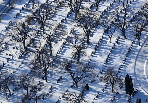 TREVOR HAGAN / WINNIPEG FREE PRESS
Elmwood Cemetery, Wednesday, December 27, 2017.