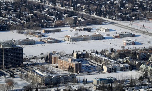 TREVOR HAGAN / WINNIPEG FREE PRESS
Aerial photographs of the Kapyong Barracks area located between River Heights and Tuxedo, Wednesday, December 27, 2017.