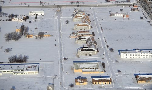 TREVOR HAGAN / WINNIPEG FREE PRESS
Aerial photographs of the Kapyong Barracks area located between River Heights and Tuxedo, Wednesday, December 27, 2017.