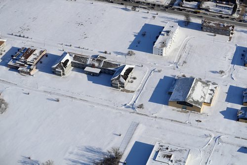 TREVOR HAGAN / WINNIPEG FREE PRESS
Aerial photographs of the Kapyong Barracks area located between River Heights and Tuxedo, Wednesday, December 27, 2017.