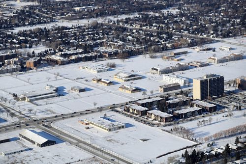 TREVOR HAGAN / WINNIPEG FREE PRESS
Aerial photographs of the Kapyong Barracks area located between River Heights and Tuxedo, Wednesday, December 27, 2017.