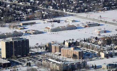 TREVOR HAGAN / WINNIPEG FREE PRESS
Aerial photographs of the Kapyong Barracks area located between River Heights and Tuxedo, Wednesday, December 27, 2017.